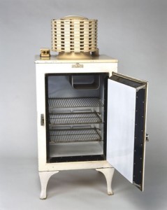 1934 yılında ABD'de üretilen bir buzdolabı